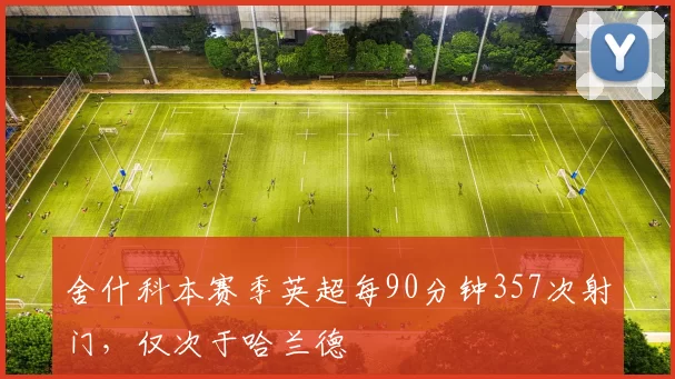 舍什科本赛季英超每90分钟357次射门，仅次于哈兰德
